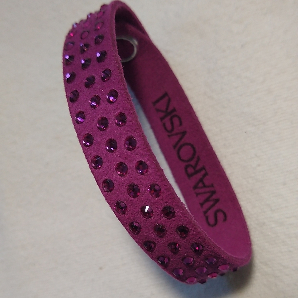 Swarovski Magenta Raspberry-Pink Wrap Bracelet